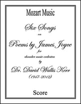 Six Songs on Poems by James Joyce Orchestra sheet music cover